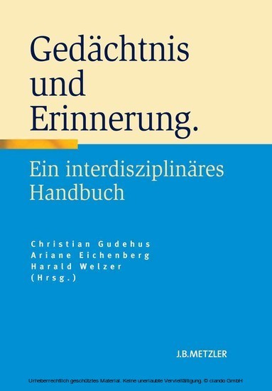 Gedächtnis und Erinnerung main product photo
