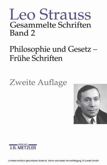 Leo Strauss: Gesammelte Schriften main product photo
