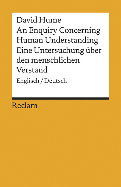 An Enquiry Concerning Human Understanding / Eine Untersuchung über den menschlichen Verstand. Englisch/Deutsch main product photo