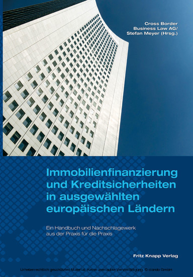 Immobilienfinanzierung und Kreditsicherheiten in ausgewählten europäischen Ländern main product photo