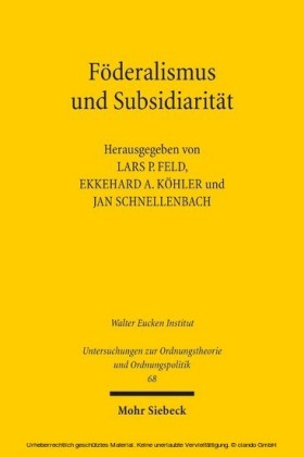 Föderalismus und Subsidiarität