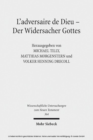 L'adversaire de Dieu - Der Widersacher Gottes main product photo