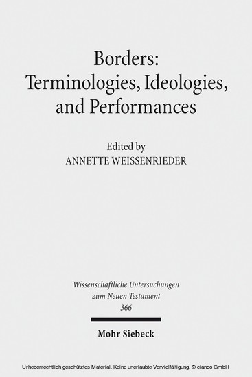 Borders: Terminologies, Ideologies, and Performances main product photo