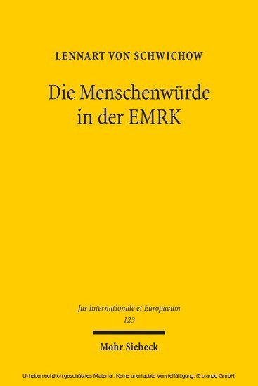 Die Menschenwürde in der EMRK main product photo