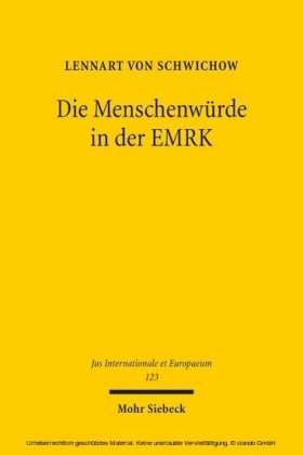 Die Menschenwürde in der EMRK