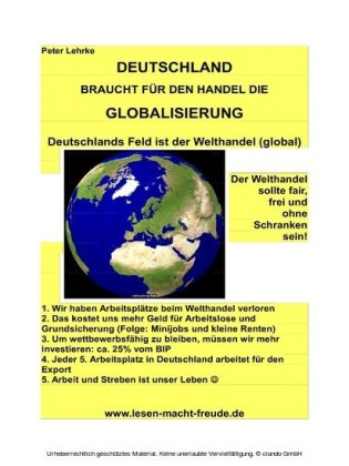 DEUTSCHLAND braucht für den Handel die Globalisierung