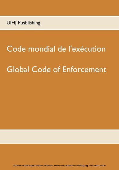 Code mondial de l'exécution main product photo