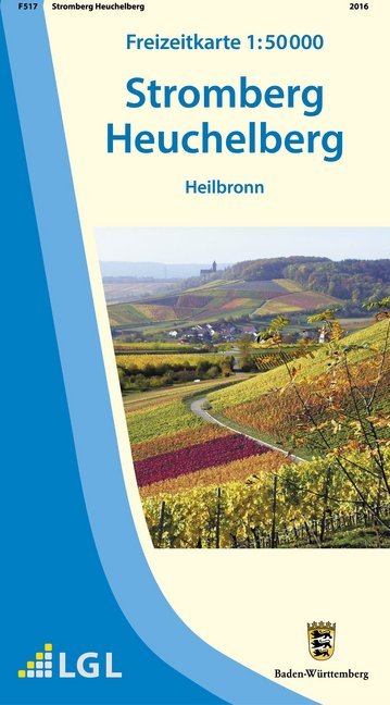 Topographische Freizeitkarte Baden-Württemberg Stromberg Heuchelberg main product photo