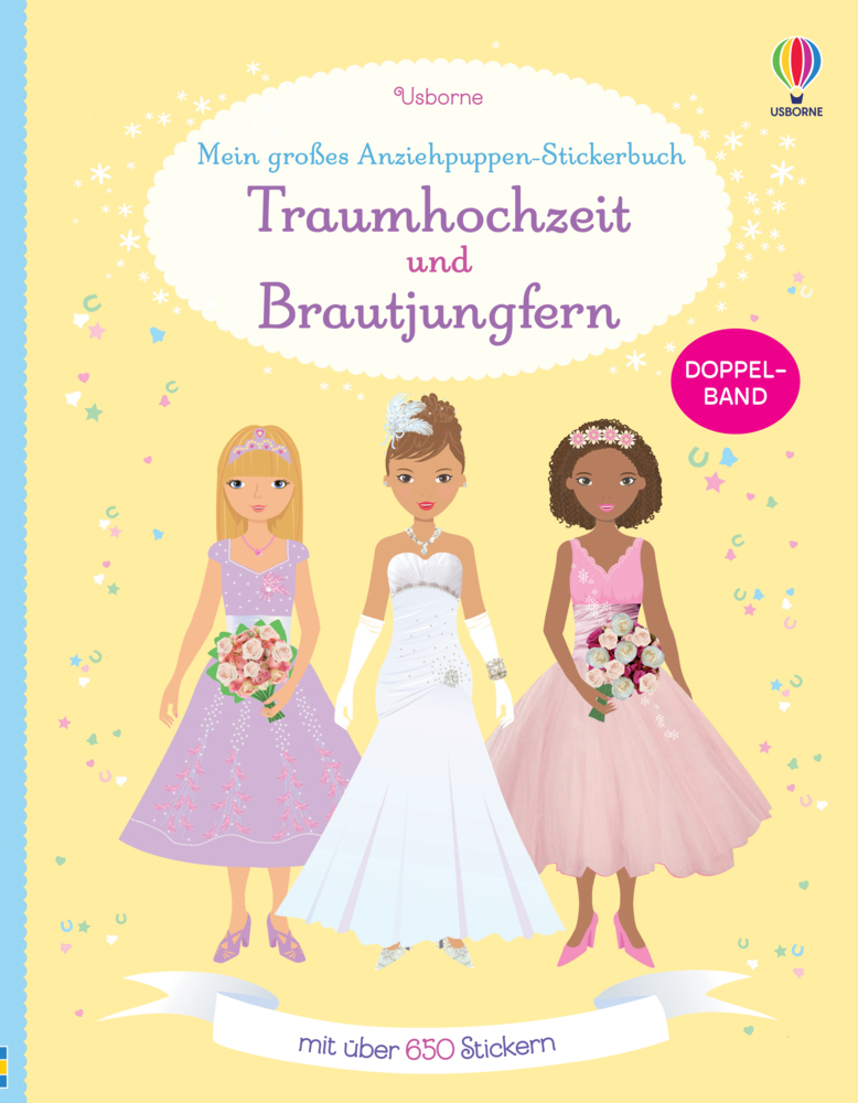 Mein großes Anziehpuppen-Stickerbuch: Traumhochzeit und Brautjungfern main product photo