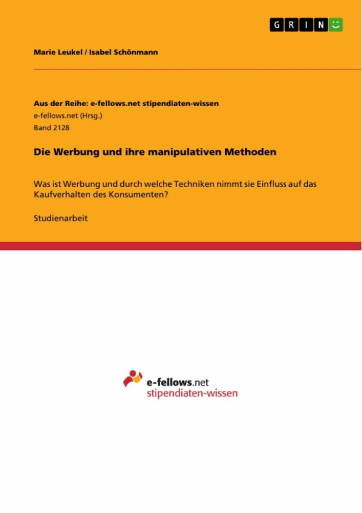 Die Werbung und ihre manipulativen Methoden main product photo