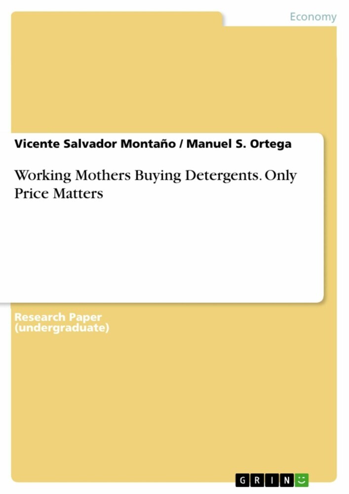 Working Mothers Buying Detergents. Only Price Matters main product photo