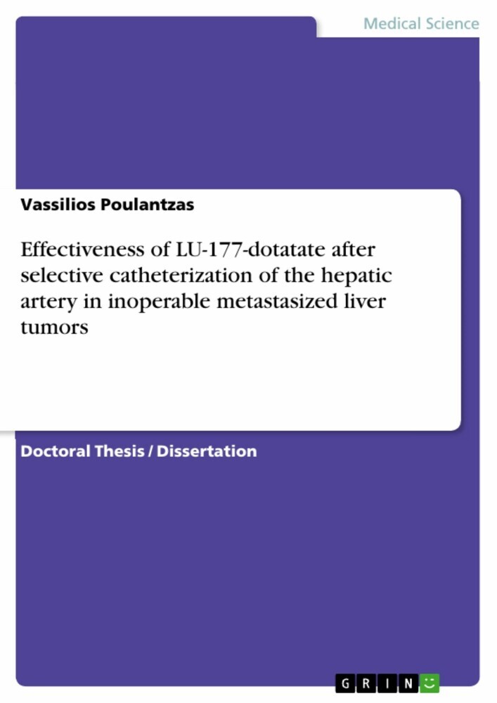 Effectiveness of LU-177-dotatate after selective catheterization of the hepatic artery in inoperable metastasized liver tumors main product photo