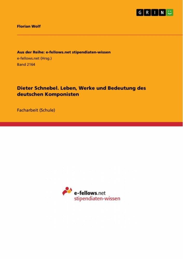 Dieter Schnebel. Leben, Werke und Bedeutung des deutschen Komponisten main product photo