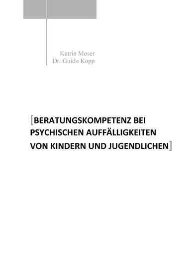 Beratungskompetenz bei psychischen Auffälligkeiten von Kindern und Jugendlichen main product photo