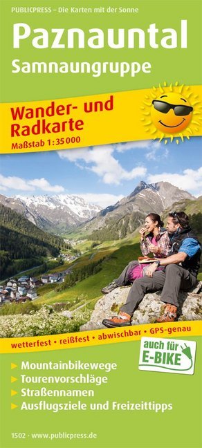 PublicPress Wander- und Radkarte Paznauntal, Samnaungruppe main product photo