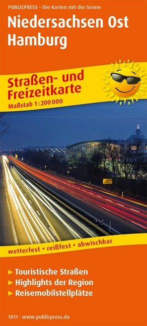 PublicPress Straßen- und Freizeitkarte Niedersachsen-Ost, Hamburg main product photo