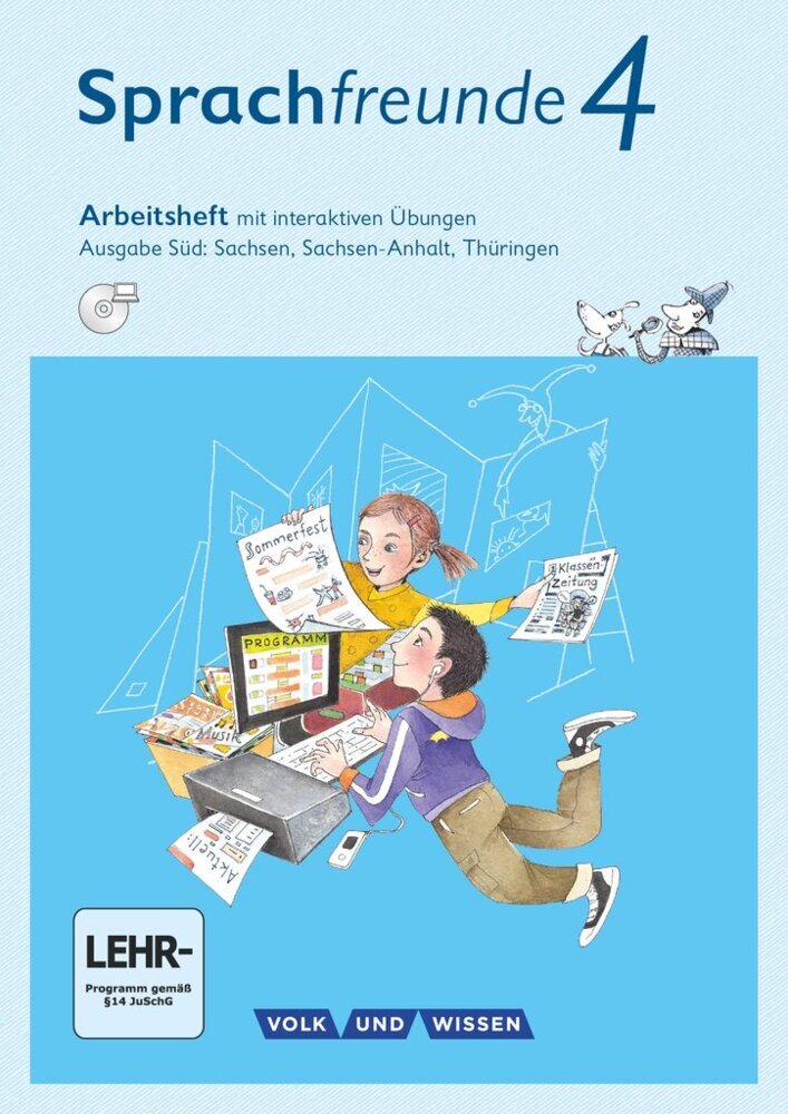 Sprachfreunde - Sprechen - Schreiben - Spielen - Ausgabe Süd (Sachsen, Sachsen-Anhalt, Thüringen) - Neubearbeitung 2015 - 4. Schuljahr main product photo