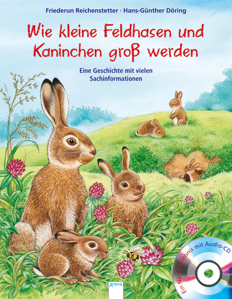 Kleine Feldhasen und Kaninchen werden groß, m. Audio-CD main product photo