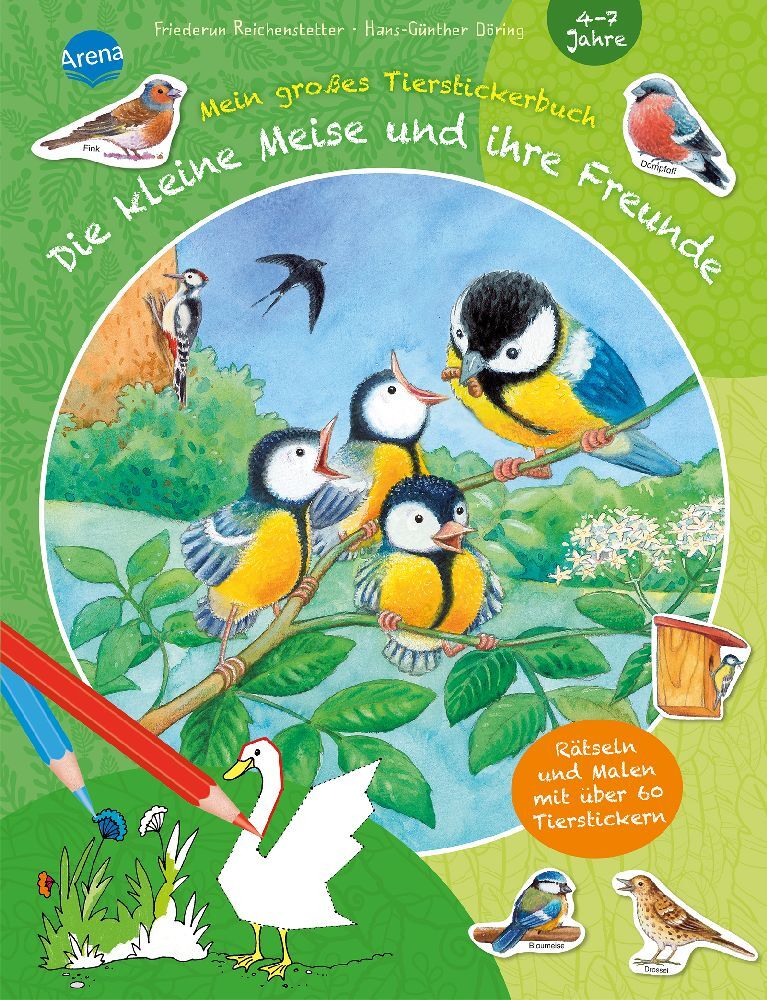 Die kleine Meise und ihre Freunde. Mein großes Tierstickerbuch main product photo