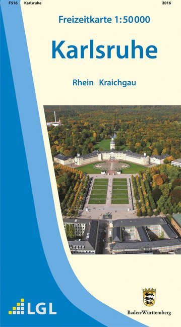 Topographische Freizeitkarte Baden-Württemberg Karlsruhe main product photo