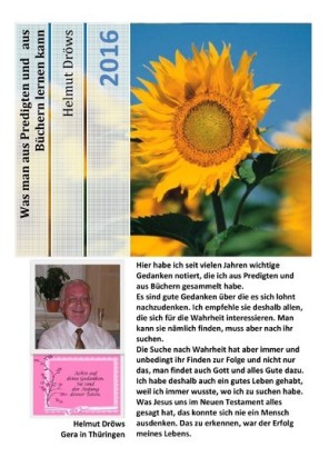 Was man aus Predigten und aus Büchern lernen kann