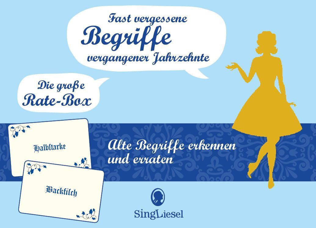 Die große Quiz-Box für Senioren rund um fast vergessene Begriffe. Das Spiel rund um alte Begriffe für Senioren. Auch mit Demenz. Spiele Box mit 100 Karten. (Spiel) main product photo