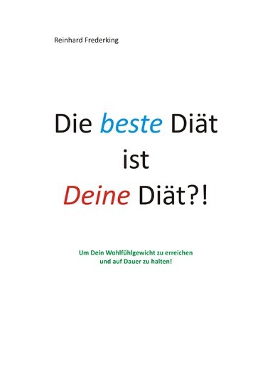 Die beste Diät ist Deine Diät main product photo