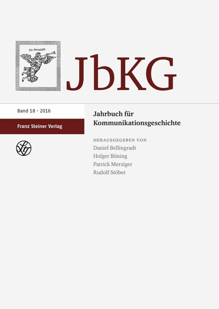 Jahrbuch für Kommunikationsgeschichte 18 (2016) main product photo