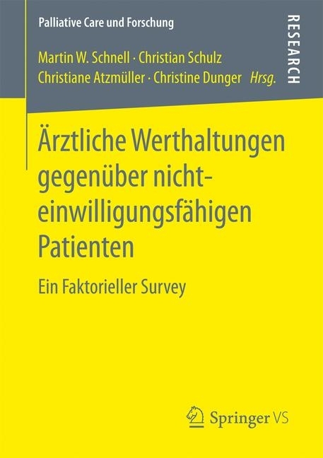 Ärztliche Werthaltungen gegenüber nichteinwilligungsfähigen Patienten main product photo