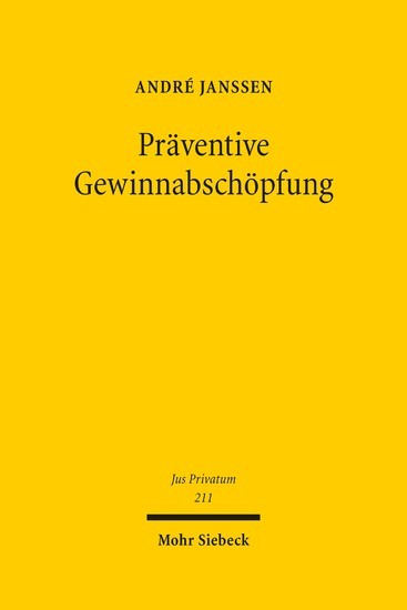 Präventive Gewinnabschöpfung main product photo