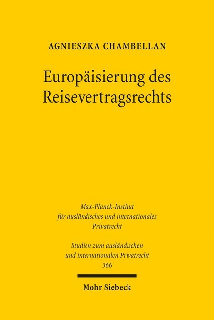 Europäisierung des Reisevertragsrechts main product photo