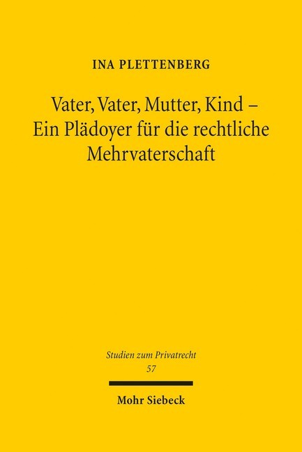 Vater, Vater, Mutter, Kind - Ein Plädoyer für die rechtliche Mehrvaterschaft main product photo