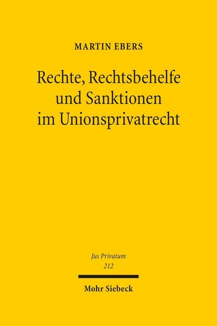 Rechte, Rechtsbehelfe und Sanktionen im Unionsprivatrecht main product photo