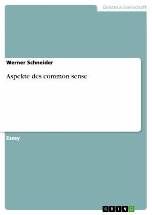 Aspekte des common sense