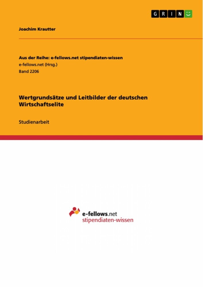 Wertgrundsätze und Leitbilder der deutschen Wirtschaftselite main product photo