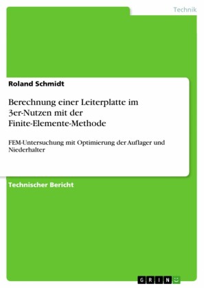 Berechnung einer Leiterplatte im 3er-Nutzen mit der Finite-Elemente-Methode