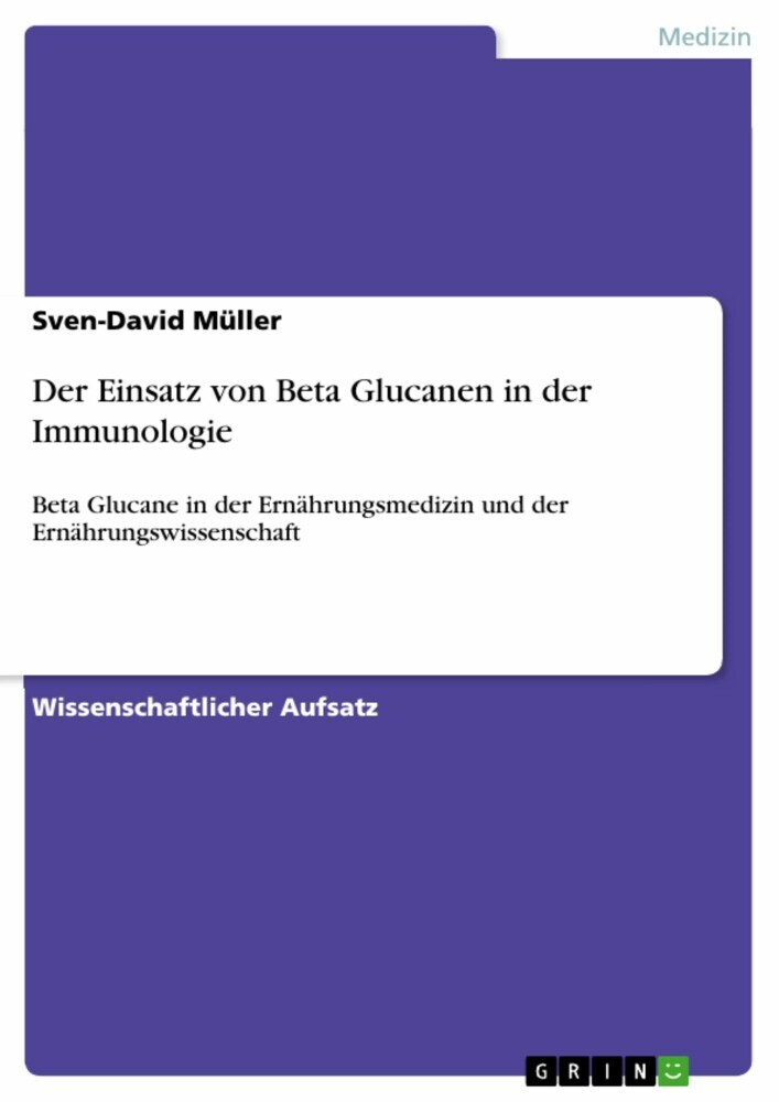 Der Einsatz von Beta Glucanen in der Immunologie main product photo
