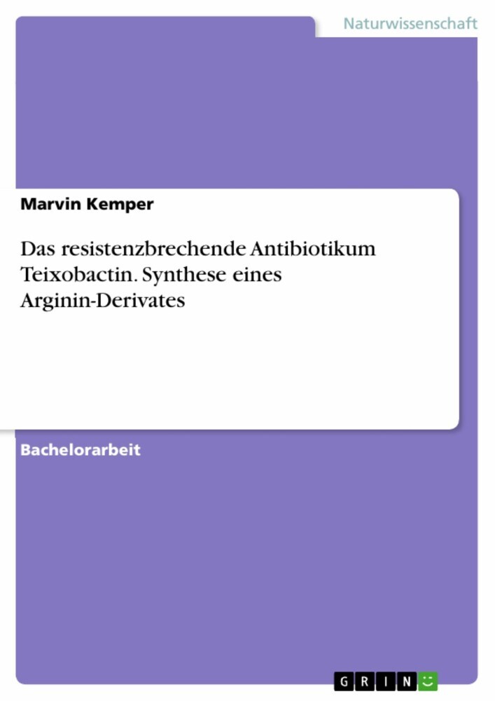 Das resistenzbrechende Antibiotikum Teixobactin. Synthese eines Arginin-Derivates main product photo