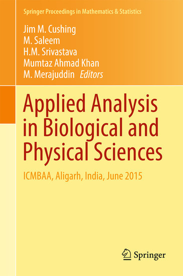 Applied Analysis in Biological and Physical Sciences main product photo
