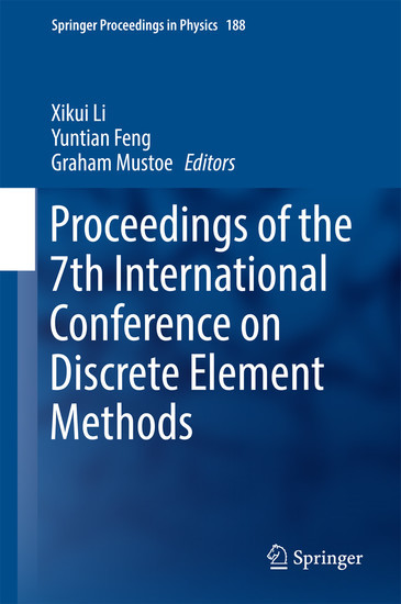 Proceedings of the 7th International Conference on Discrete Element Methods main product photo