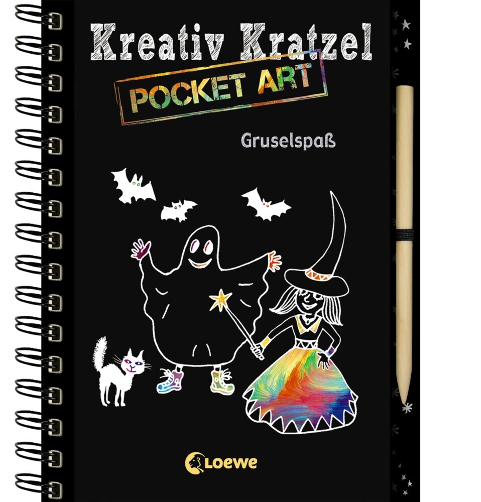Kreativ-Kratzel Pocket Art: Gruselspaß main product photo