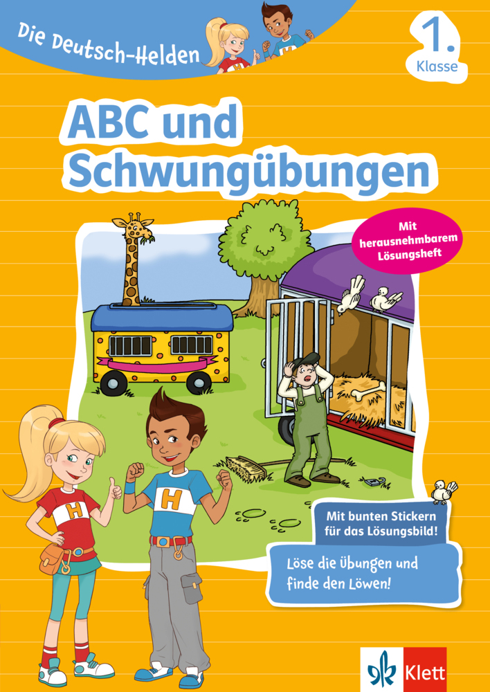 Klett Die Deutsch-Helden: ABC und Schwungübungen 1. Klasse main product photo