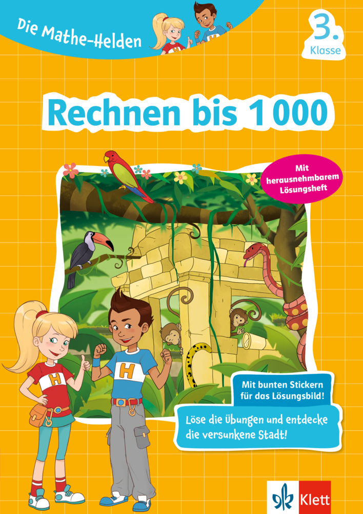 Klett Die Mathe-Helden: Rechnen bis 1000, 3. Klasse main product photo