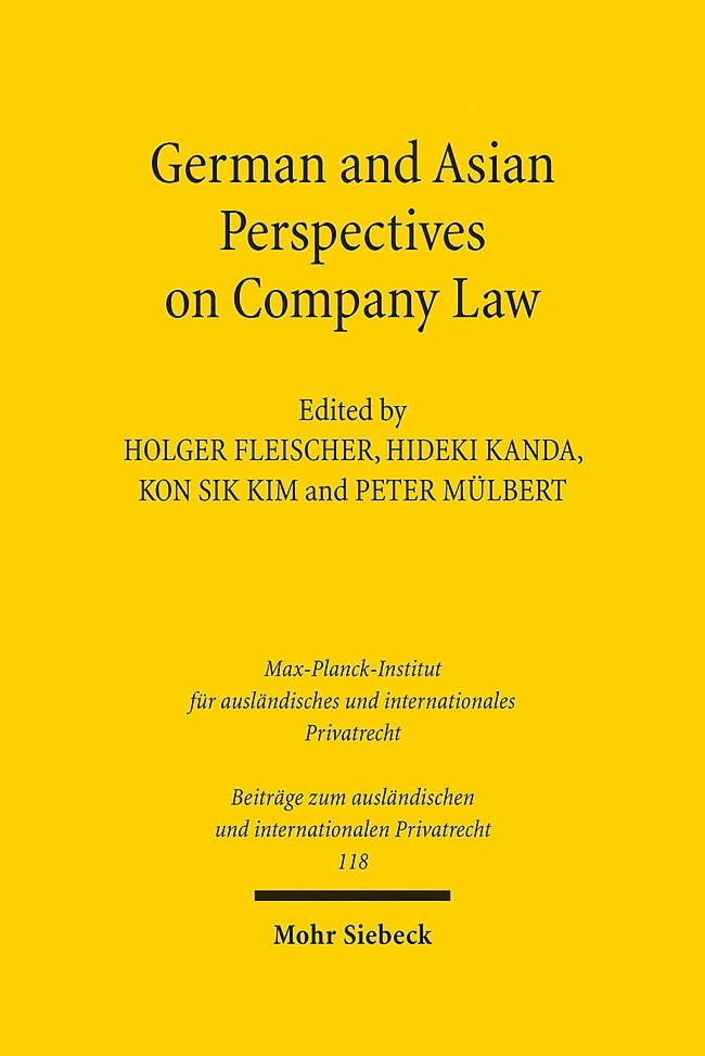 German and Asian Perspectives on Company Law main product photo