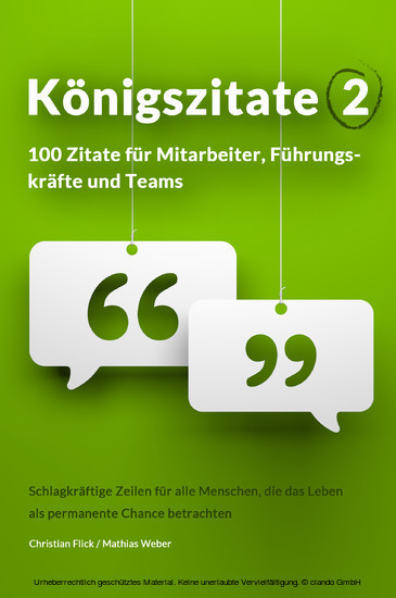 Königszitate 2: 100 Zitate für Mitarbeiter, Führungskräfte und Teams main product photo