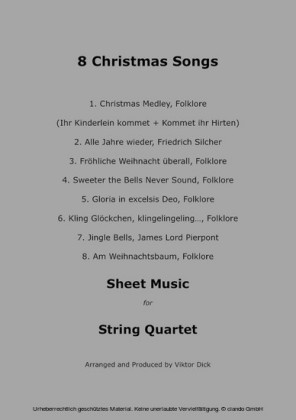 8 Christmas Songs (String Quartet)
