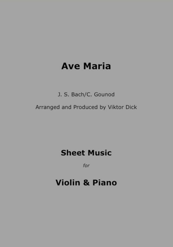 Ave Maria - J.S. Bach / C. Gounod main product photo