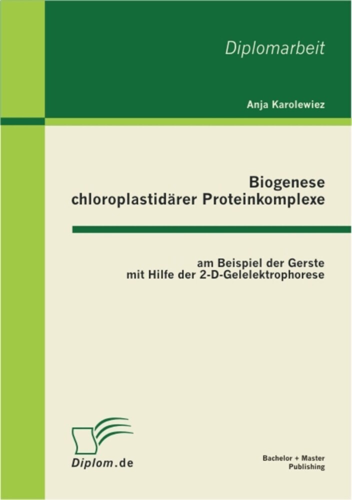 Biogenese chloroplastidärer Proteinkomplexe am Beispiel der Gerste mit Hilfe der 2-D-Gelelektrophorese main product photo