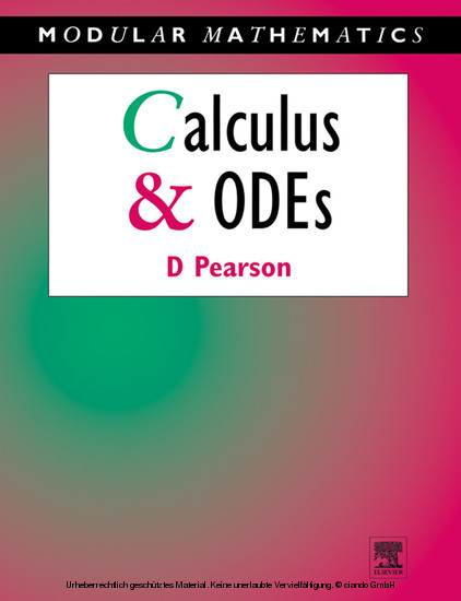 Calculus and Ordinary Differential Equations main product photo