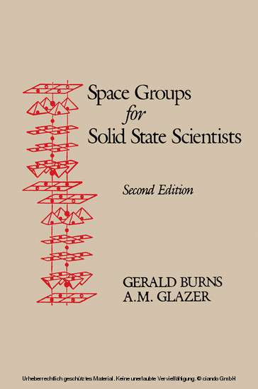 Space Groups for Solid State Scientists main product photo